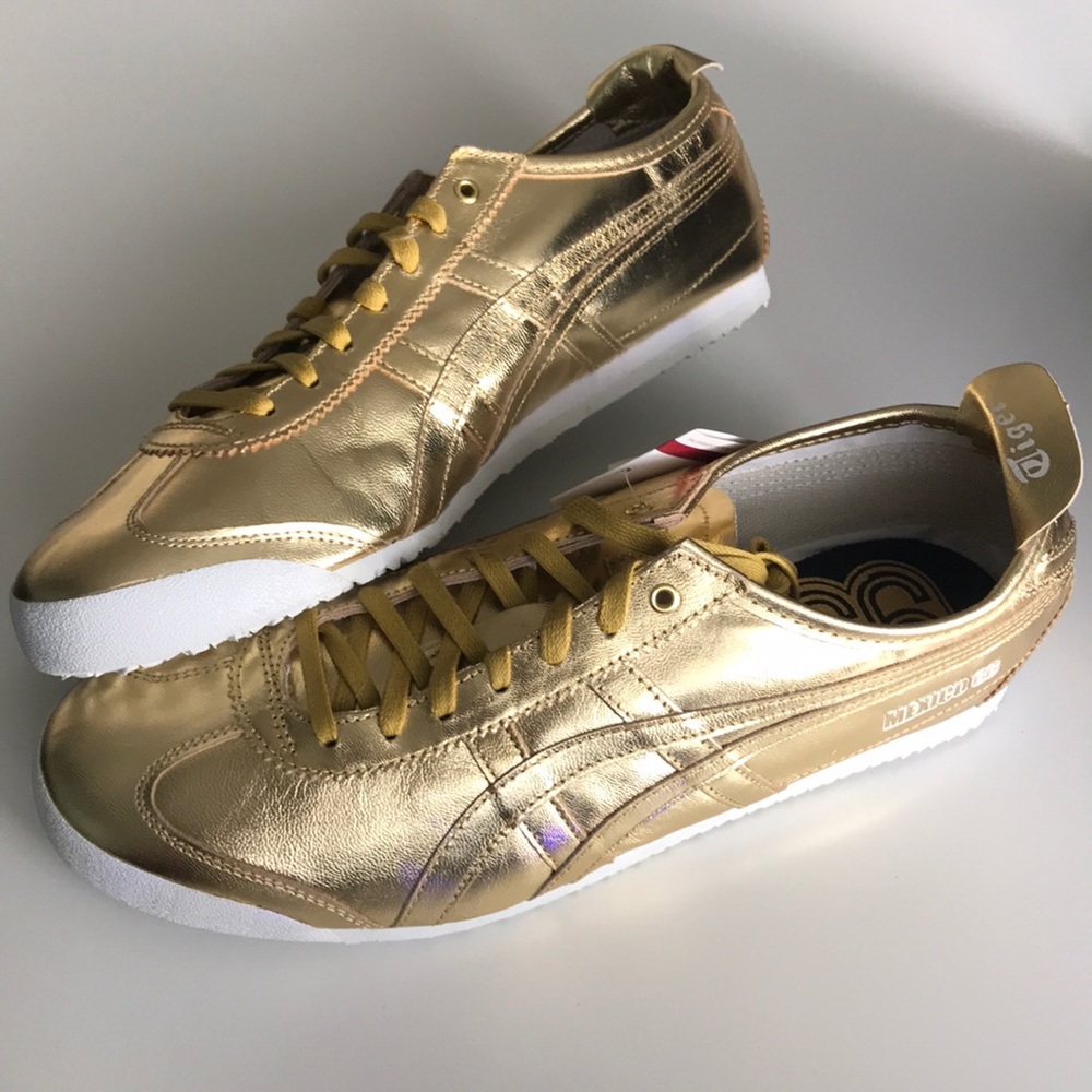 Onitsuka Tiger Mexico 66 Gold Sneakers